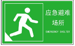 地震應急避難場所配套設施：標志